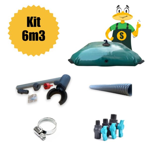 Kit 6m3 citerne souple eau de pluie